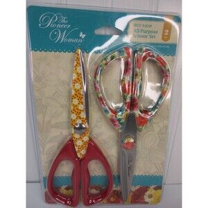 Pioneer Woman Breezy Blossom Scissors All Purpose Shears Stainless Steel Floral
